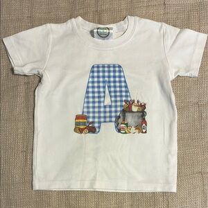 Crawfish T-Shirt with Blue Checkered 'A'